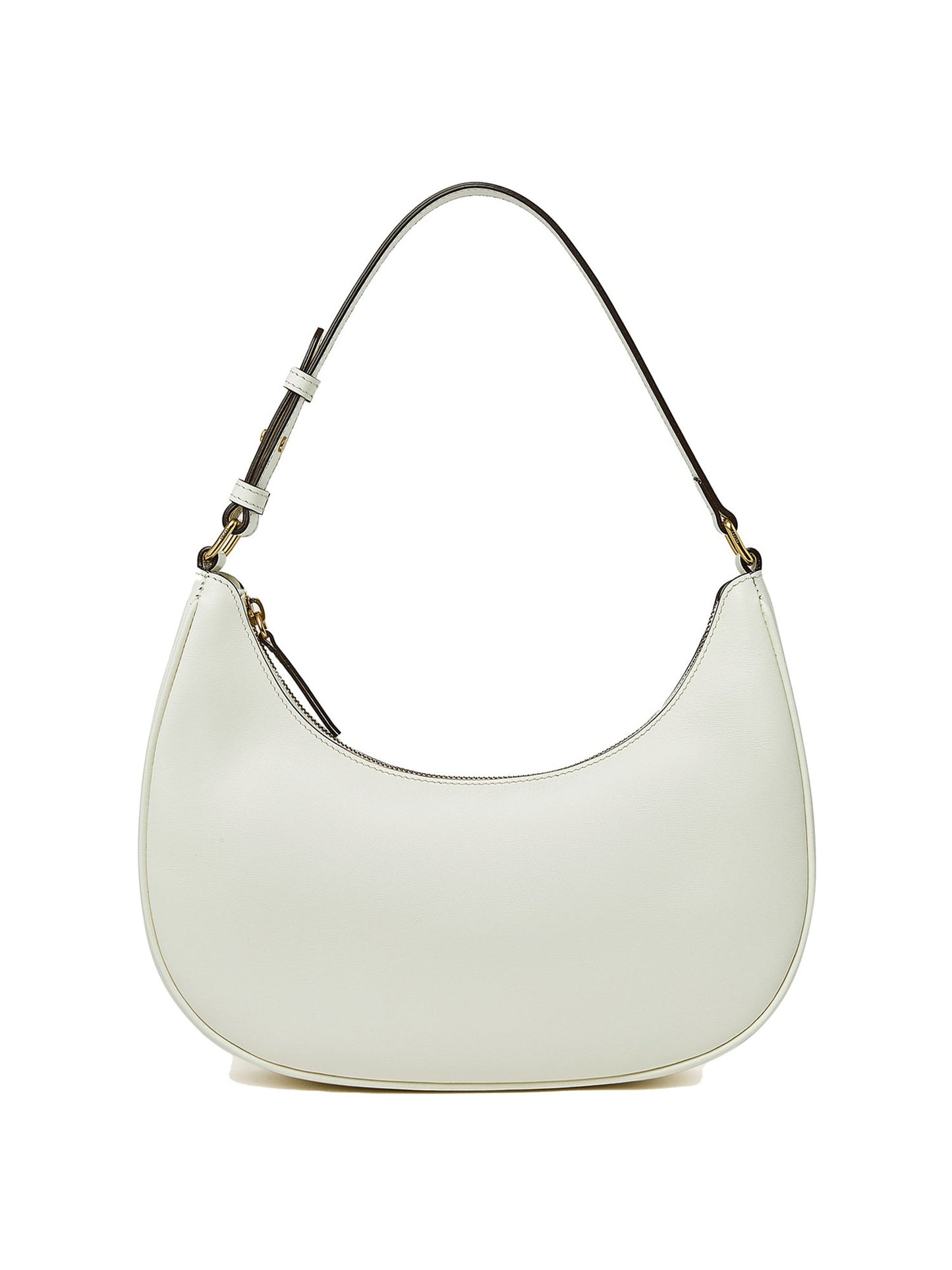 Hpai Crescent Bag In Leather - Ivory