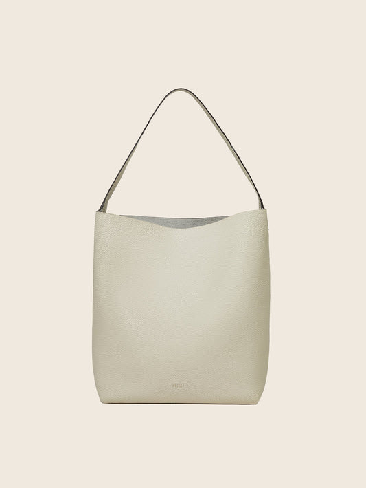 Hpai Medium Binah Bucket Bag in Leather - Ivory