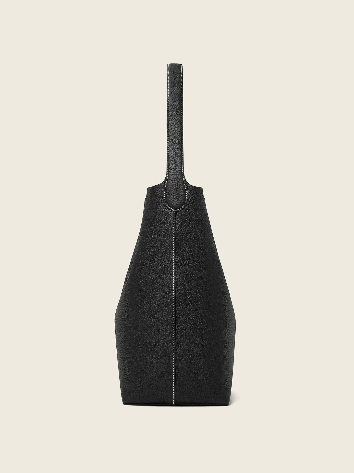 Hpai Medium Binah Bucket Bag in Leather - Black