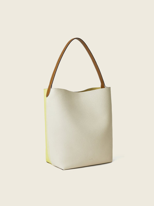 Hpai Medium Binah Bucket Bag in Leather - Lumi